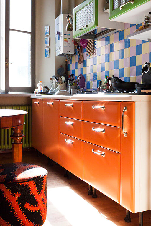 Living bohemian kitchen design