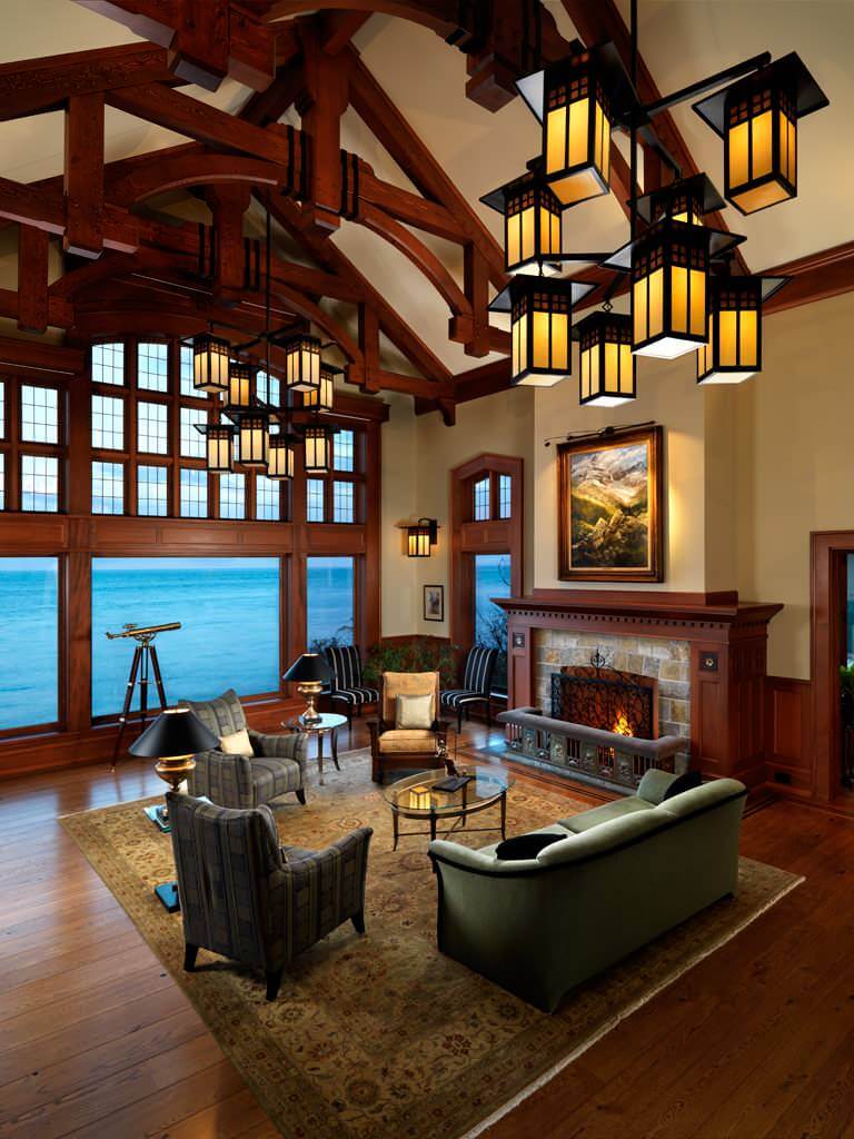 Craftsman Design Gothic Living Room
