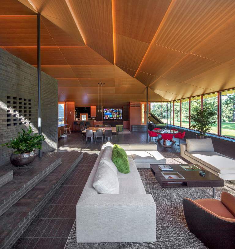 Open Design Mid Century Living Room