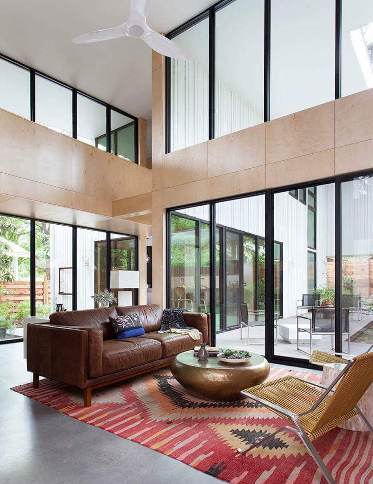 Open concept modern living room