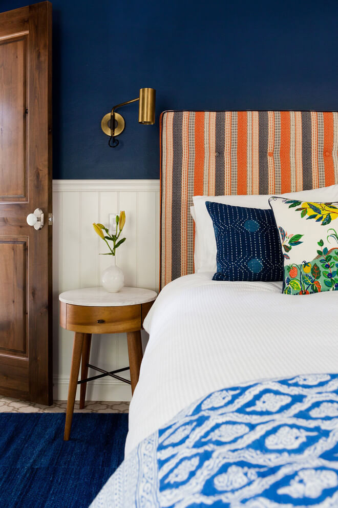 Vibrant Colors Blue Bedroom Decor