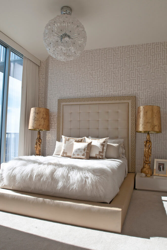 Sophisticated elegant interior Asian bedroom