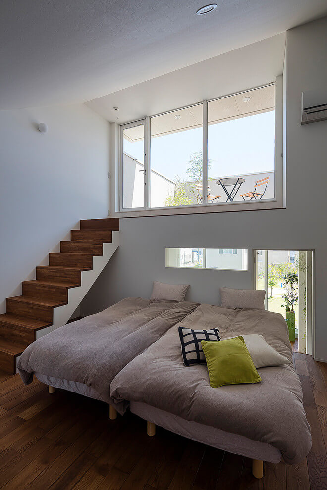Loft style modern bedroom decor