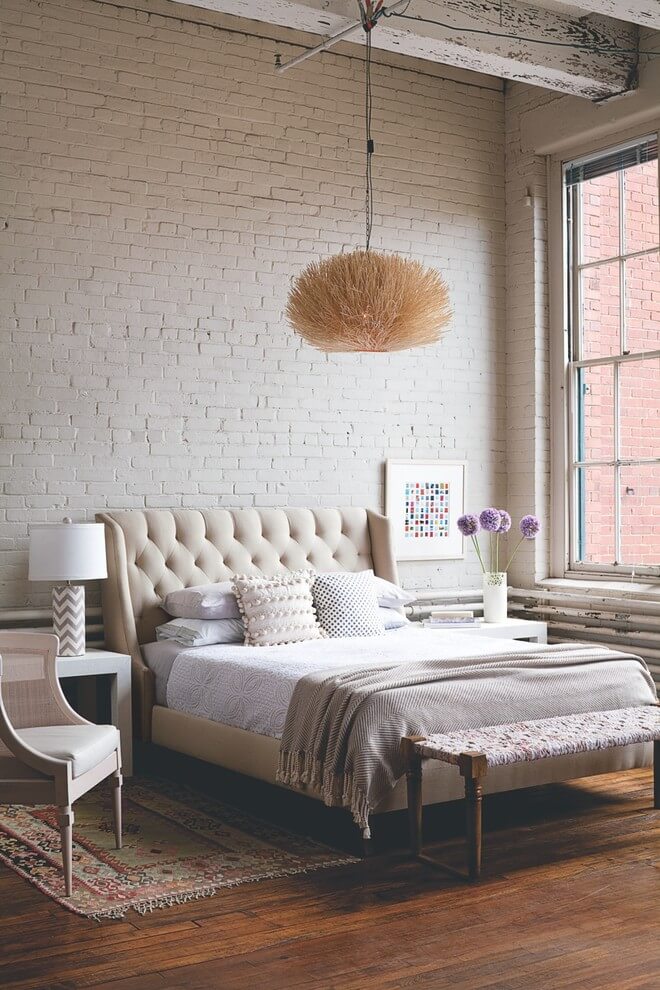 Simple industrial style for simple bedrooms