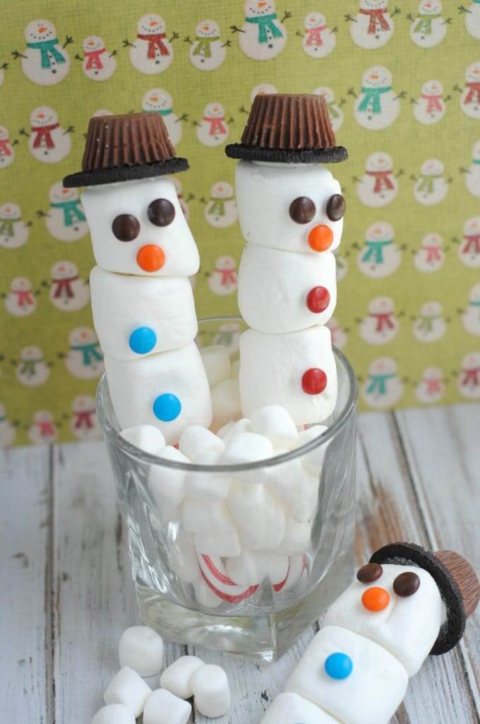 Candy Cane Snowman Christmas Decoration