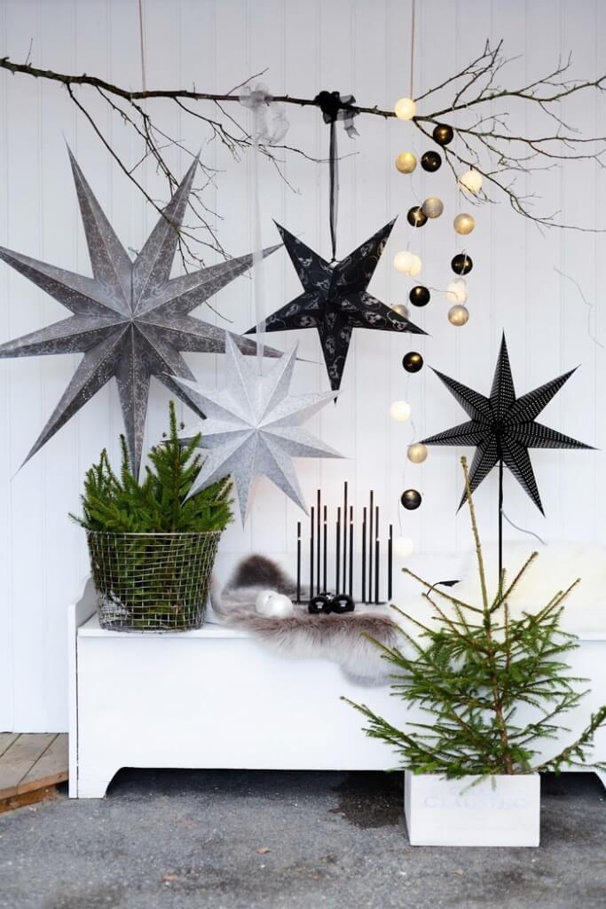 Scandinavian style Christmas decor