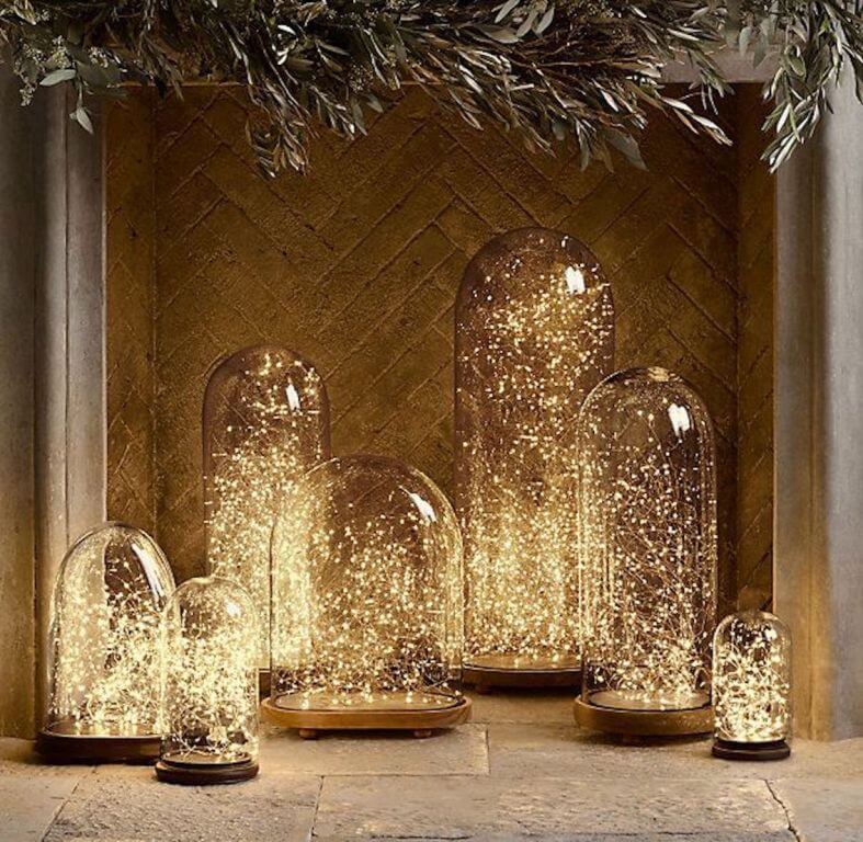 Fireplace fireplace Christmas lighting decoration