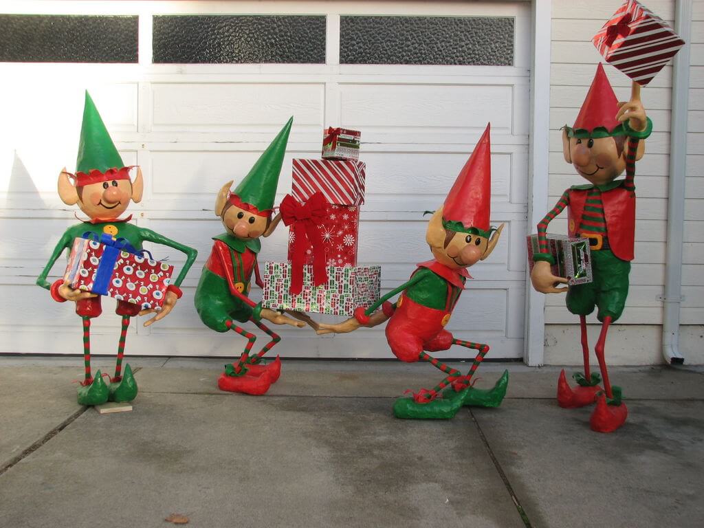 Santa's Elves Christmas Yard Display