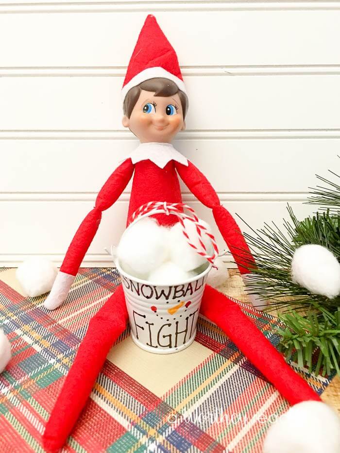 Snowball Fight With Elf Display