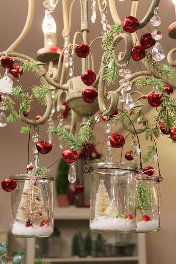 Christmas bells chandelier decoration