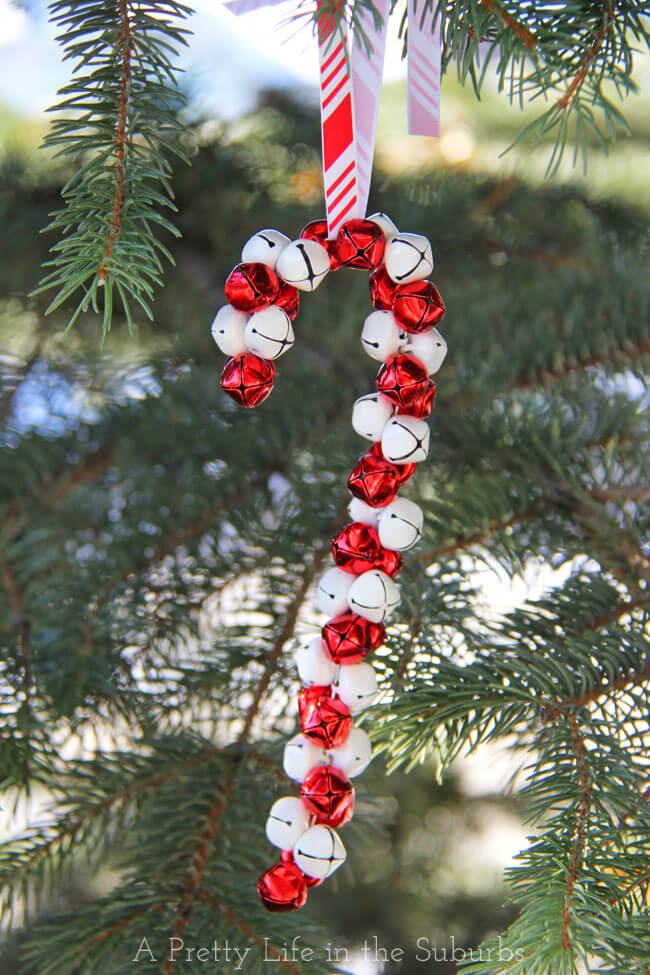 Jingle Bells Candy Cane Tree Ornament