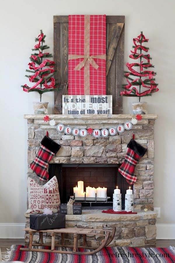 Country Style Christmas Fireplace Coat