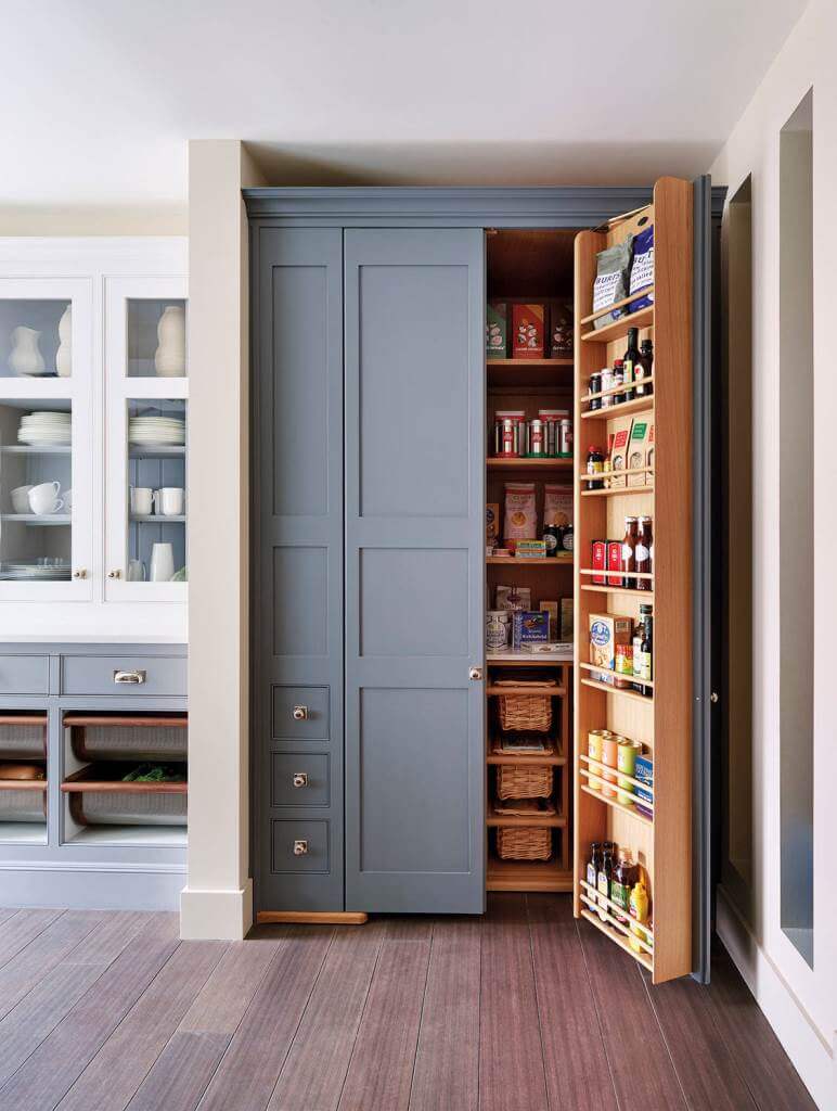 Standing alone kitchen pantry