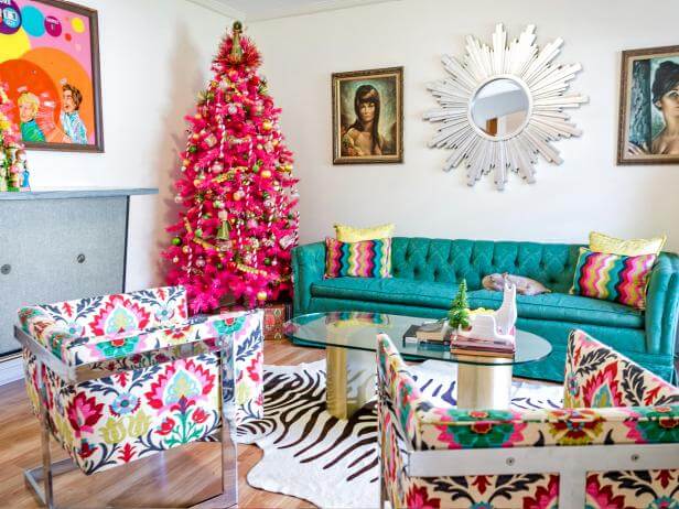 Vibrant living room decorations