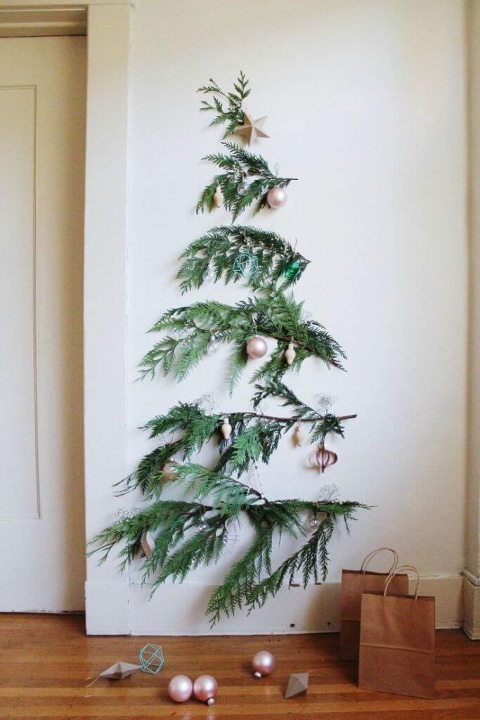 Minimalist Christmas decor for small space