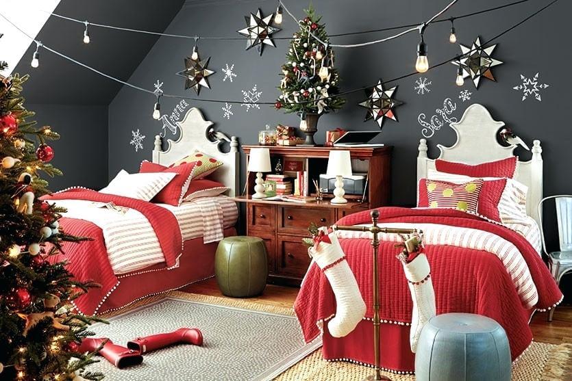 Children's bedroom Christmas decoration