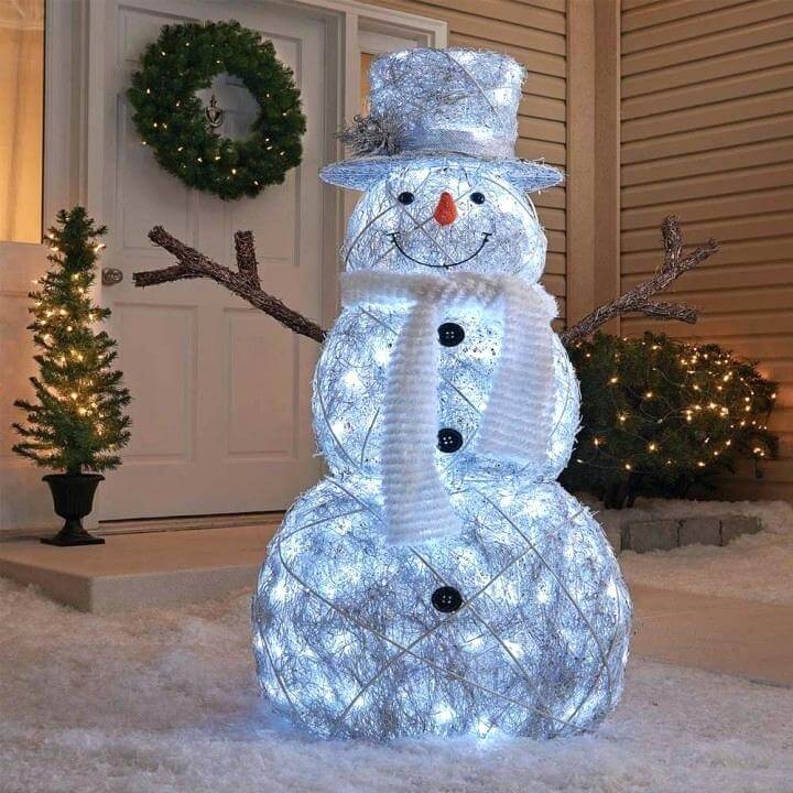 Outdoor Snowman Christmas Decor