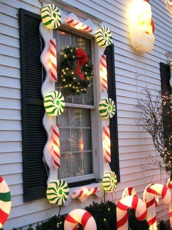 Outdoor Window for candy lighting