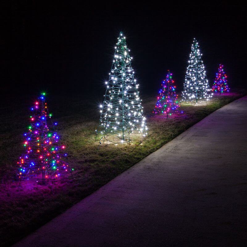 Christmas Tree Light Driveway Decoration