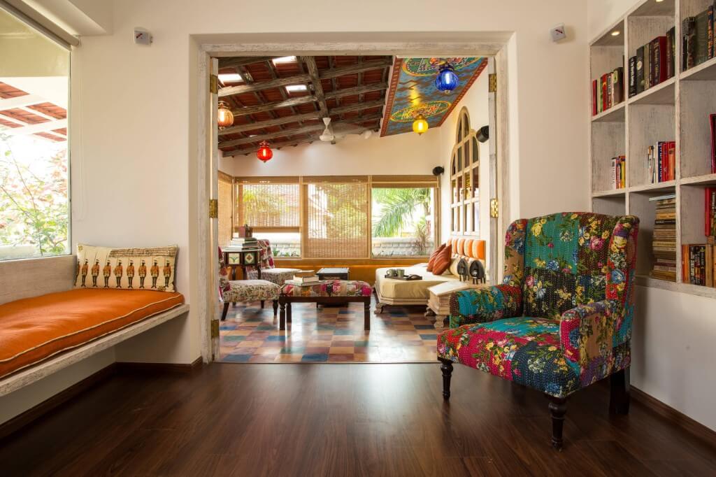 Colorful living room for Indian pattern