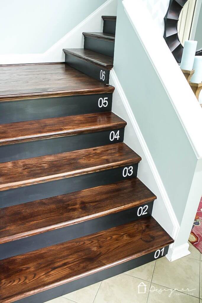 Number of stickers Your wooden stairs