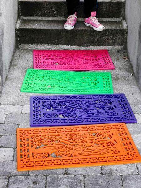 Colorful color combinations doormat