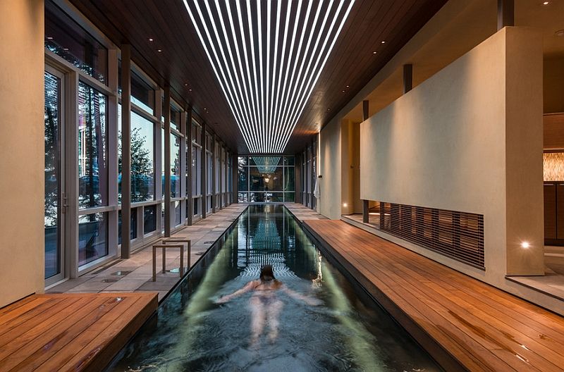 Spa-inspired indoor pool