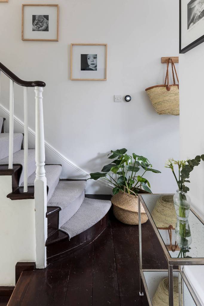 Plant decor near the stairs