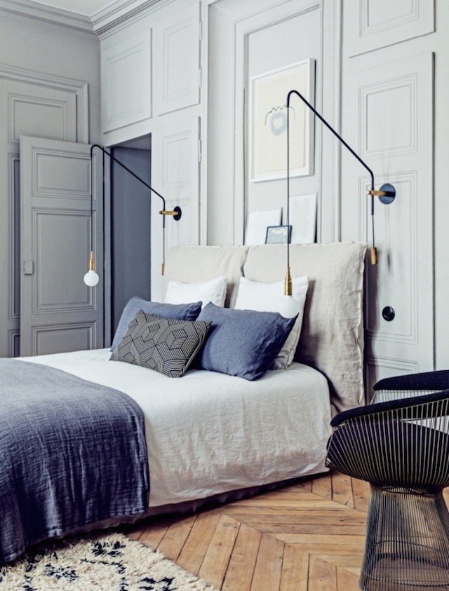 Beautiful French interior for home bedroom