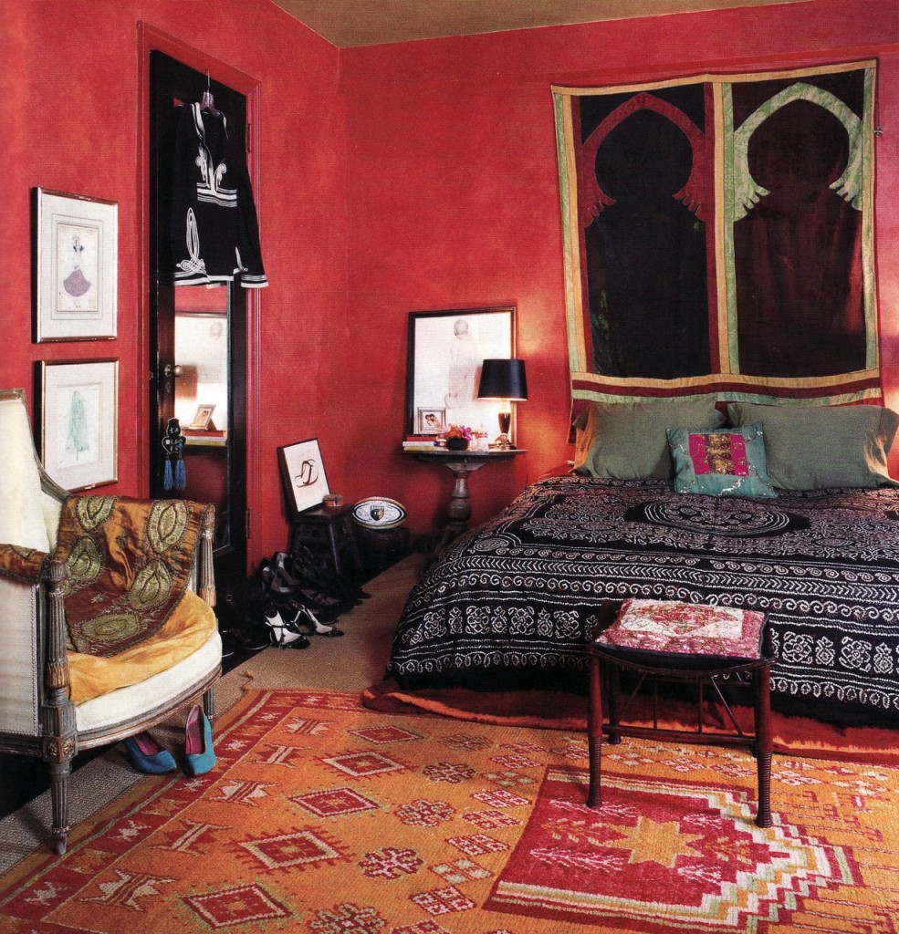 Bold bohemian bedroom