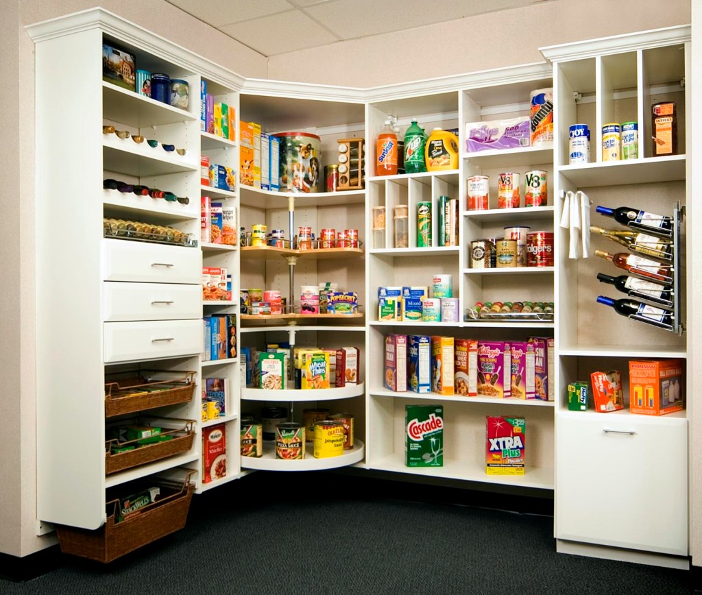 Elegant kitchen pantry storage