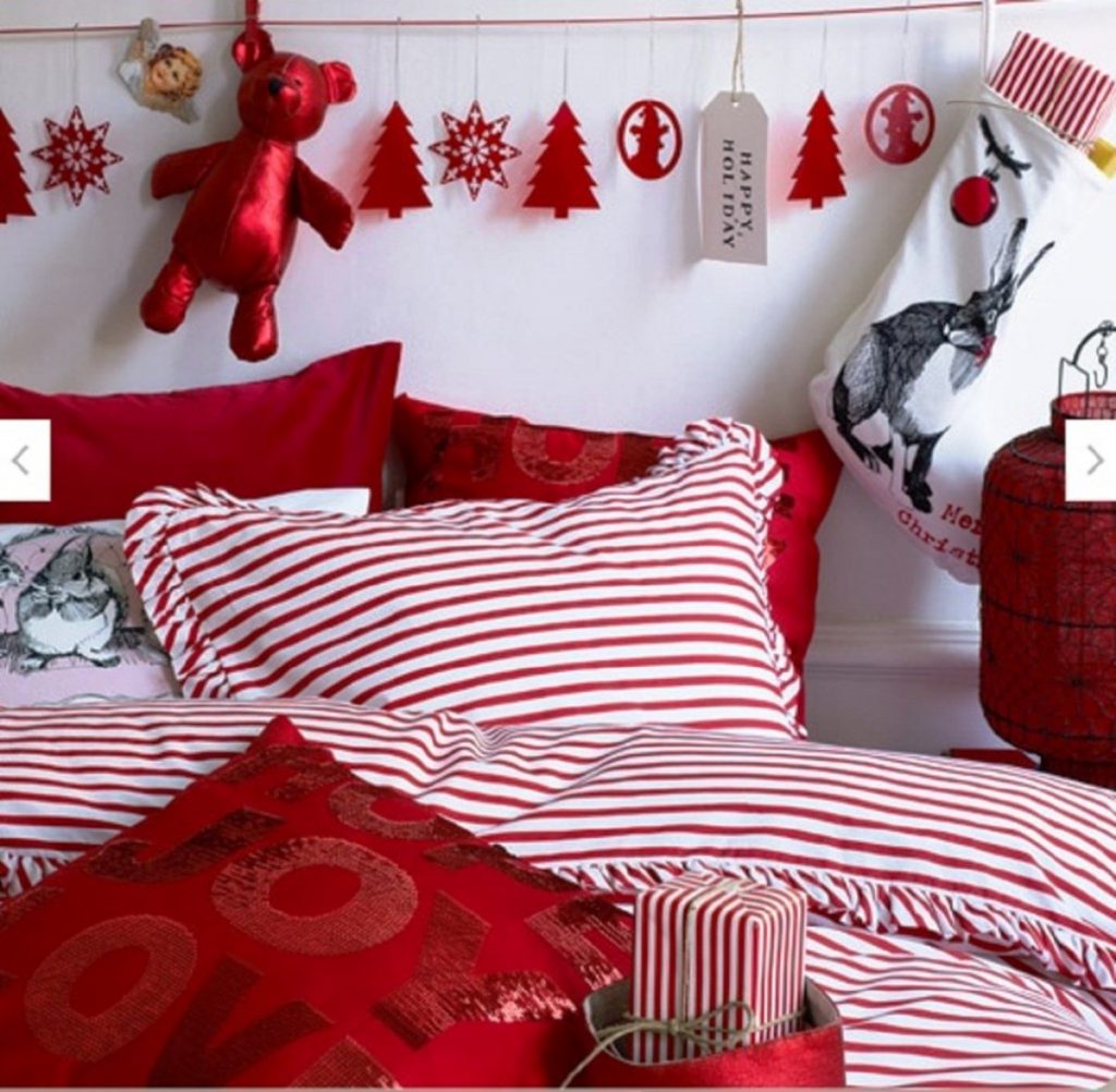Christmas bedroom decoration