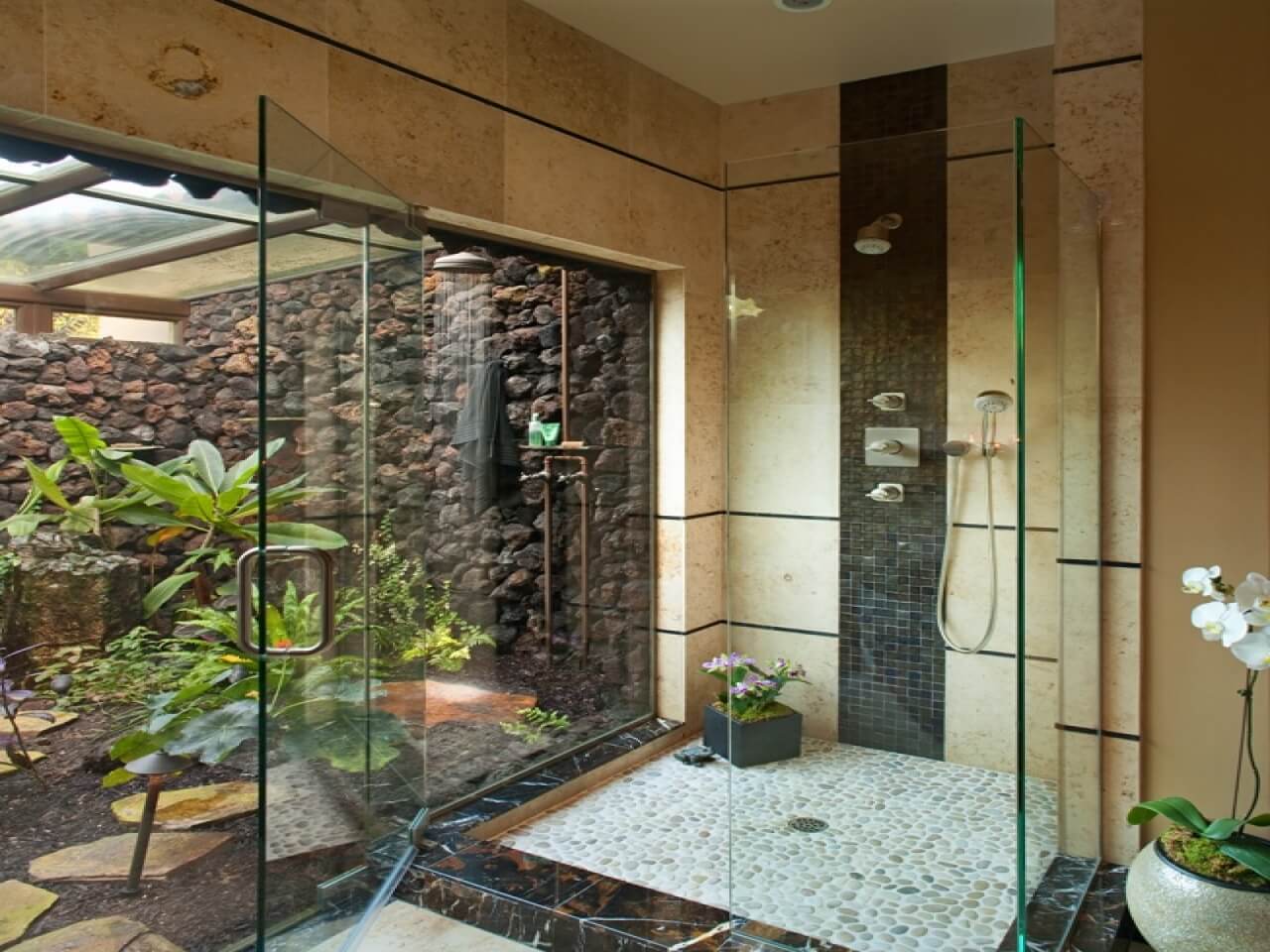 Tropical bathroom designs 7