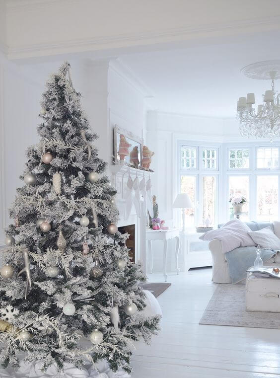 Elegant living room tree