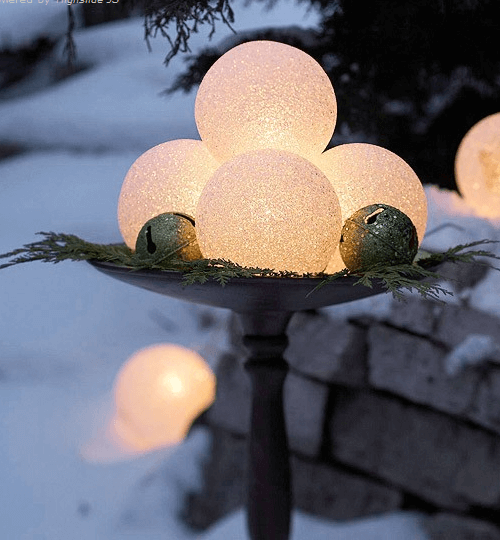 Creative Snowball Lights Outdoor Decor