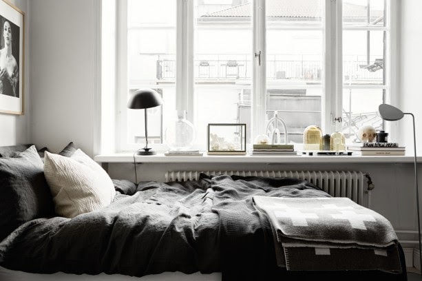 Black and white Scandinavian home
