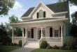 Country Style House Plan - 2 Beds 2.5 Baths 1197 Sq/Ft Plan #472 .