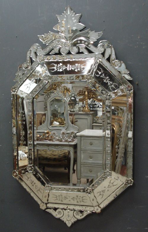 Large Antique Venetian Mirror from www,jasperjacks.com (With .