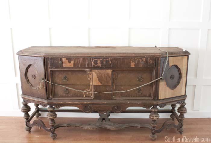 What do I do with you? An Antique Sideboard Buffet by Hellam .