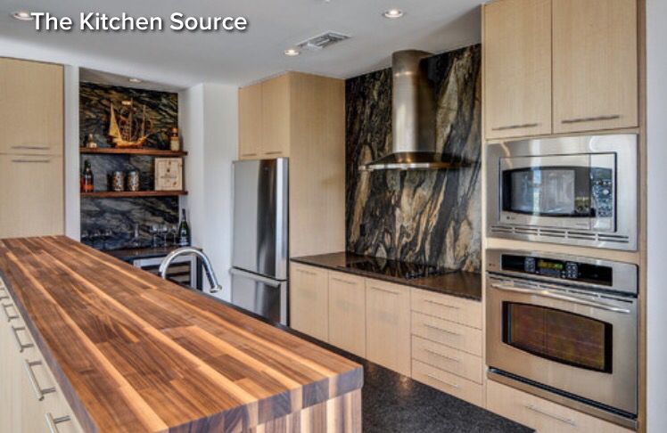 Kitchen | Cabinet door designs, Stylish kitchen, Flat panel cabine