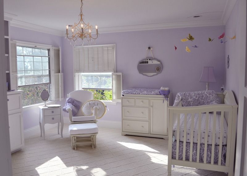 Liesl's Lavender Nursery | Purple baby rooms, Girl room, Purple .