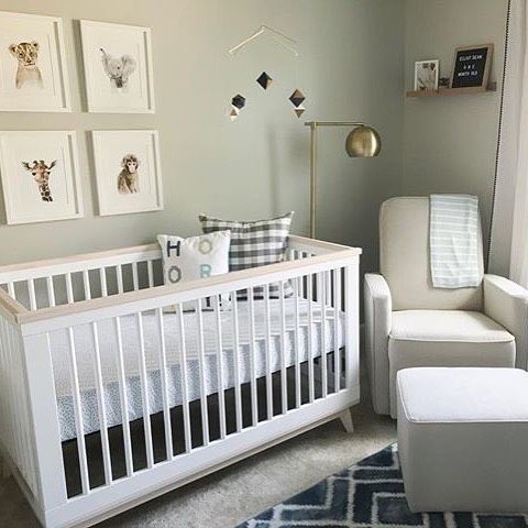 Simple and chic styling win EVERY TIME in the nursery! Photo .