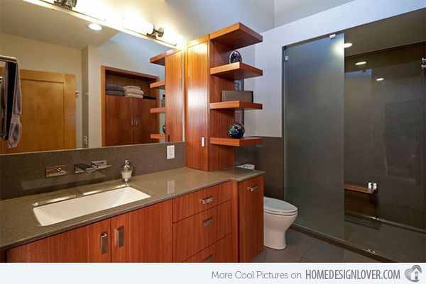 15 Bathroom Shelving Design Ideas | Modern master bathroom, Modern .