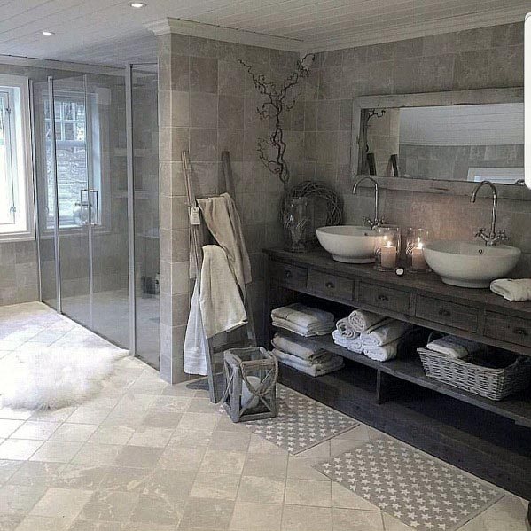 Top 60 Best Grey Bathroom Ideas - Interior Design Inspirati