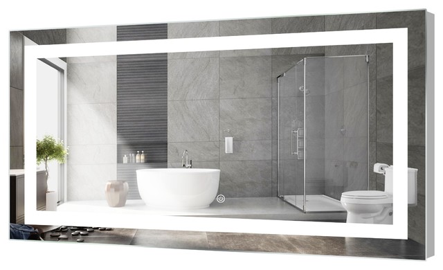 Kent LED Bathroom Mirror With Touch Sensor - Modern - Bathroom .