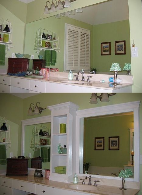 How to Make a Large Bathroom Mirror Look Designer | Large .