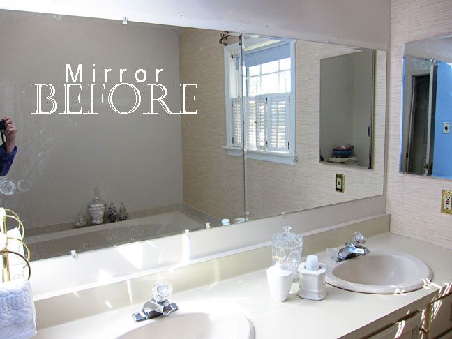 How to Frame a Bathroom Mirror | Bathroom mirrors diy, Large .