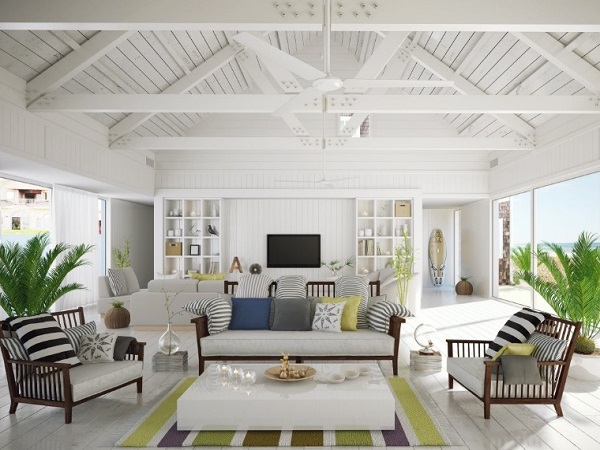Beach Style Living Room Design Ideas | Home Decor Bu