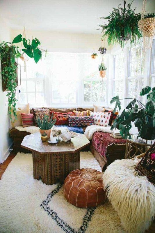 beach style living room with plants | Modern Tropical Style on .