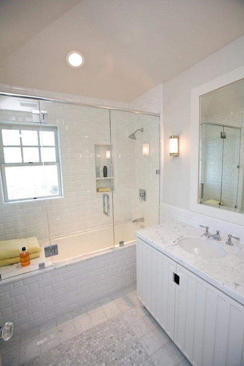 Subway Tile Shower - Transitional - bathroom - Andrea May Hunter .